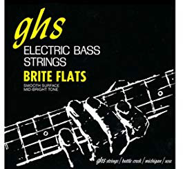 GHS Brite Flats - 3065 - Bass String Set, 4-String, Regular, .049-.108, Medium Scale