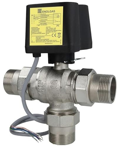 Motor-Kugelhahn, DN 25-1 1/4, 230 V 10 Nm, 90°/60 sec, AGxAGxAG, L-Bohrung