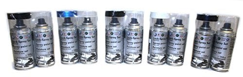 Volkswagen Lackspray-Set Original VW Audi Basislack+Klarlack Lackspray [Angabe 17-stellige Fahrzeugidentnummer oder Lackcode erforderlich!]