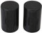 BQLZR Black Finger Train Rhythm Sand Shaker Music Ring For Ukulele Guitar Bongo Cajon Pack of 2