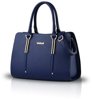 Nicole&Doris New Präge Mode Wilde Reisetaschen Mädchen-Schule-Taschen Rucksäcke PU-Leder-Handtasche blau