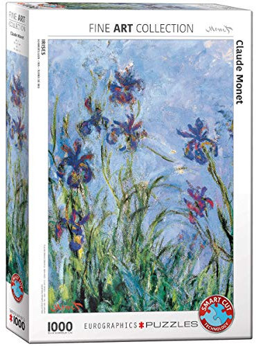 Eurographics 1000 Teile - Schwertlilien von Claude Monet, 48x68cm