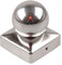 Baumarktplus Pfostenkappe Edelstahl 71 mm Kugel Abdeckkappe für Pfosten 7 x 7 cm