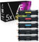 Alphafax 5 Toner kompatibel mit HP Laserjet Pro 300 400 Color M351 M451 M475 MFP M375 DN NW DW - CE410X CE411A CE412A CE413A 305A - Schwarz je 4.000 Seiten Color je 2.600 Seiten