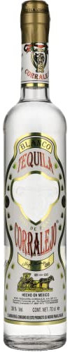 Corralejo Tequila Blanco | Premium Tequila | Zu 100% aus blauen Agaven | Kristallklarer, ungelagerter Tequila | Als Sommerdrink mit Grapefuitlimonade | 38% Vol. | 700ML