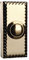 Byron Wired Bell Push Flush Mounted - Silver/ Brass