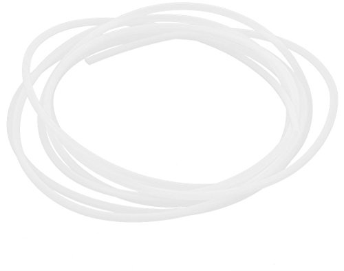 sourcing map 1M Length 2mm ID 3mm OD PTFE Tubing Tube Pipe