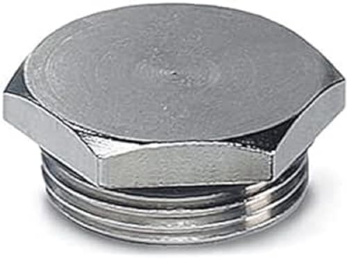 PHOENIX CONTACT HC-M-BS-M20 Verschlussschraube, M20 x 1.5 Anschlussgewinde, 10.980g, Silber, 10 Stück