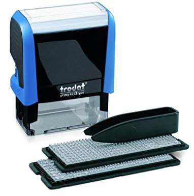 Trodat 4913 Printy - Timbro autoinchiostrante con set di lettere da disporre liberamente