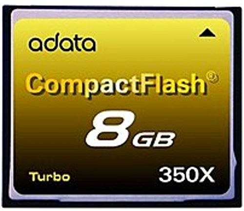 ADATA 8GB CF 350X 8GB CompactFlash memory card - memory cards (CompactFlash, 36.4 x 33 x 42.8 mm, RoHS)