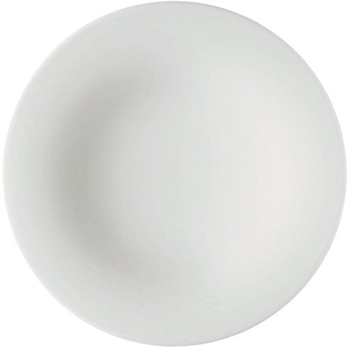 Alessi TI05/5 KU, Piatto da colazione in porcellana bianca, Conf. 4 Pezzi
