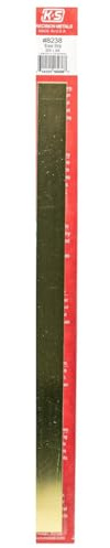 K&S Precision Metals Brass Strip 8238 – 0.025 Thick x 3/4 Wide x 12 Long – DIY Crafts, Electrical, Jewelry Making, Modeling, Made in USA, 1 Strip