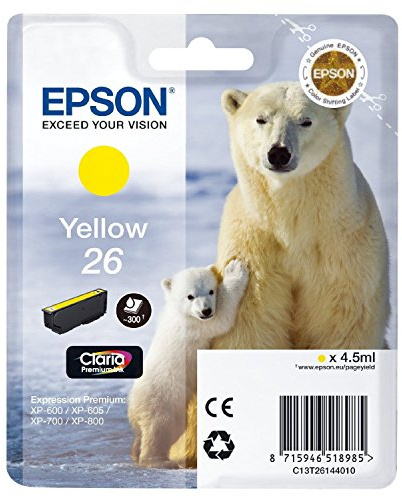 Epson C13T26144010 Original Tinte für Expression XP-600 gelb