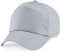 Shirtinstyle Basecap Cap 5 Panel Cap Verschluss Klettverschluss Größe Unisex, Farbe hellgrau