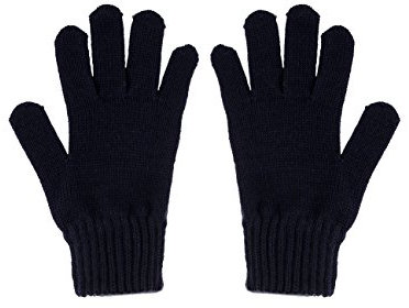 maximo Jungen Fingerhandschuh, Strick Handschuhe, Blau (Dunkelmarine 11), 5