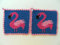 Storchenlädchen 1 Paar Topflappen Flamingo, gehäkelt Handarbeit Tier Tiere