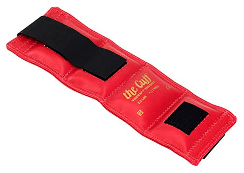 CanDo Gewichtsmanschette - Hand- und Fußgelenkgewichte, 1,1 kg, rot, 10-0206