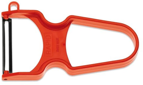 Giesser seit 1776 - Made in Germany - Sparschäler, beschichtete Klinge, klinge beweglich, rot, Küchenzubehör, 8249 rap r