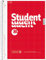 BRUNNEN Collegeblock Student | A4, Lineatur 22, 80 Blatt, rot