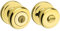 Kwikset Juno Entry Knob Featuring SmartKey® in Polished Brass