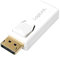 LogiLink CV0057 DisplayPort zu HDMI Adapter, mit Verriegelungsmechanismus, weiß