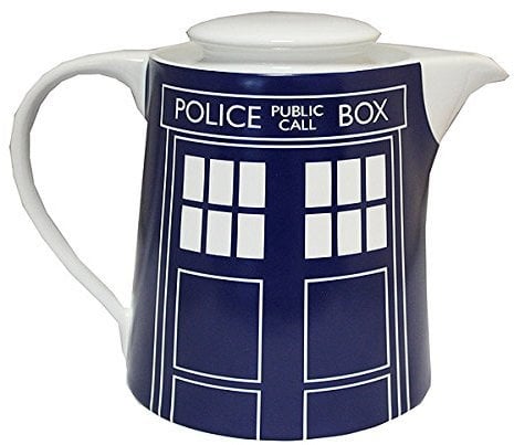 Doctor Who Tardis Door Panel Tea Pot, Blue