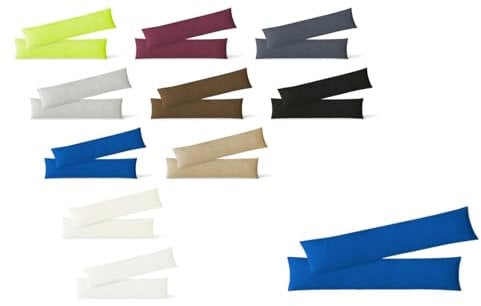 EXKLUSIV HEIMTEXTIL Jersey Kissenbezug 2er Set 40 x 145 cm Royalblau