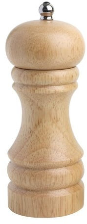 T&G Classic Capstan Natural Hevea Pepper Mill, 15 cm
