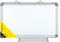 Idena 568024 - Whiteboard mit Aluminiumrahmen und Stiftablage, ca. 40 x 30 cm groß, zur Wandmontage geeignet, ideal für das Büro und zu Hause