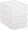 Rotho Systemix Schubladenbox mit 3 Schüben, Kunststoff (PP) BPA-frei, transparent, S/A5 (26,5 x 19,2 x 23,3 cm)