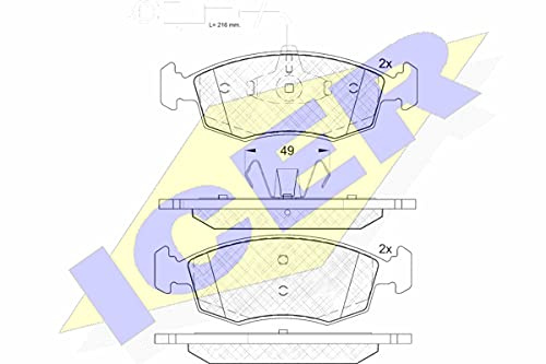 Icer Brakes 182033 Bremsbelagsatz, Scheibenbremse