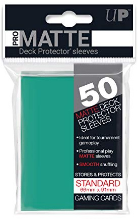Ultra Pro 84151 - Deck-Schutz Standard Sleeves, Pro-Matte - Non Glare, Aqua