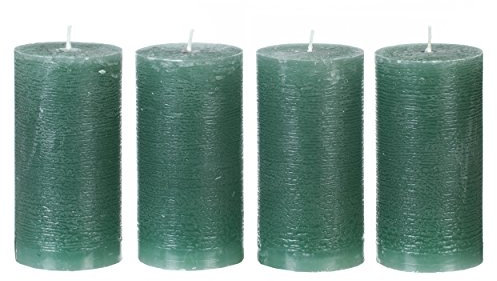 Adventstumpenkerzen rustik dunkelgrün 60 x 120 mm