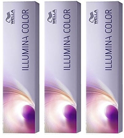Wella Illumina Color 8/13 hellblond asch-gold 3 x 60 ml Haarfarbe IC