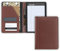Samsill Kontrast Stich Portfolio Leder, Junior Größe, 12,7 x 20,3 cm Schreibblock, schwarz (71730) braun