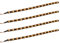 Qiorange 4 X 30cm 15 LED Wasserdicht LED Lichtleiste Balken SMD LED String LED Streifen Leiste 12V (Gelb)
