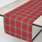 Homescapes Edward Tartan Tischläufer Schottenkaro 44x178 cm, Karierter Tischläufer rot-grün, Baumwoll-Läufer für Esstisch, waschbar & pflegeleicht