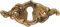Schlüsselblatt Rokoko Messing Antik 61 x 30 - Qualität aus Europa seit 1998