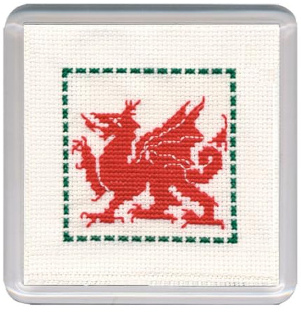 Welsh Dragon Coaster Cross Stitch Kit