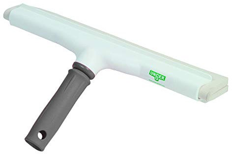 UNGER Fliesenwischer Ergo (35 cm, streifenfreie Reinigung von Fliesen und Fugen, für Sanitärräume, Griff ergonomisch, grau) EW35G