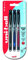 uni-ball 153486406 UM-153S Signo Impact Gelschreiber mit gummiertem Griff, Gel Super-Tinte, fälschungssicher, 1 mm breite Spitze, 3 Stück schwarz/blau/rot