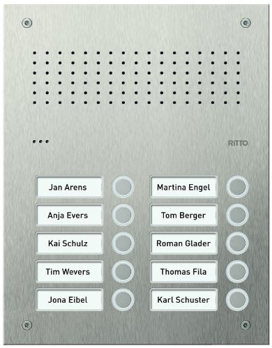 Ritto RGE1812225 Acero Pur Edelstahl-TürStück 10WE (2x5)
