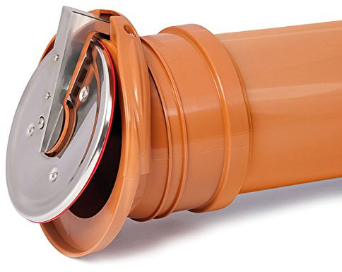 Pvc auto válvula de retención de tapa de plástico fin de activar remanso drenaje 110mm