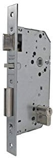 Tesa Assa Abloy 203040HN Cerradura De Embutir Para Puertas De Madera Con Cilindro Niquelado Entrada 40 mm, Frente Cuadrado 2030