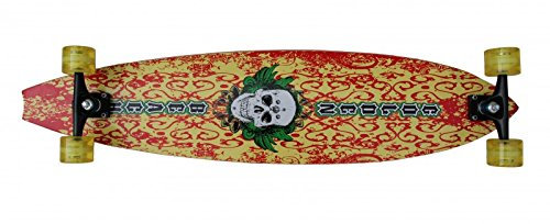 Koston Pintail Freeride Longboard Hawaii Skull 9.75 x 42' Cruiser - High End Profi Longboard