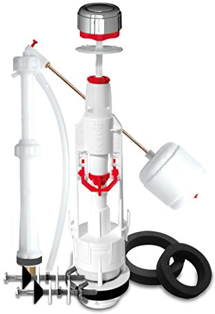 Fominaya TYF1-3G - Descargador Tyfon1 3G universal con pulsador + grifo vertical extensible