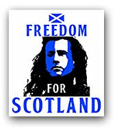 Aufkleber/Sticker Freedom from Scotland Schottland William Wallace 6x7cm A3123