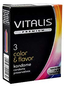 Vitalis color & flavor, 3er Pack Kondome, 3 Stück