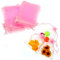 JZK 50 x Rosa 9x12cm Sacchetti Coulisse Organza portaconfetti sacchettini portariso bomboniere per Matrimonio Compleanno Battesimo