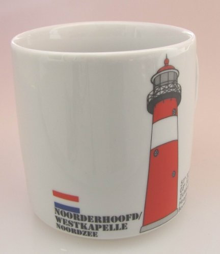Leuchtturm Becher Noorderhoofd Niederlande Holland Westkapelle Leuchtturmbecher maritim Kaffeebecher Teetasse Nordsee